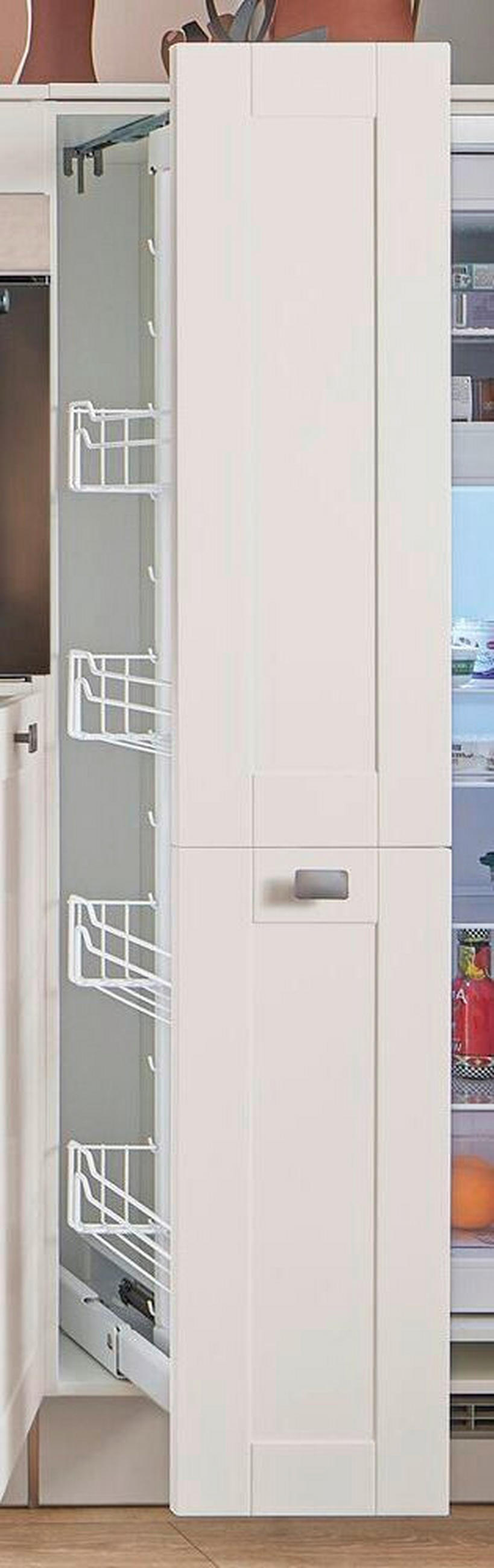 KÜCHENBLOCK PN 435 300 cm  in Eichefarben, Kaschmir  - Kaschmir/Eichefarben, Design, Holzwerkstoff/Metall (300cm) - Pino