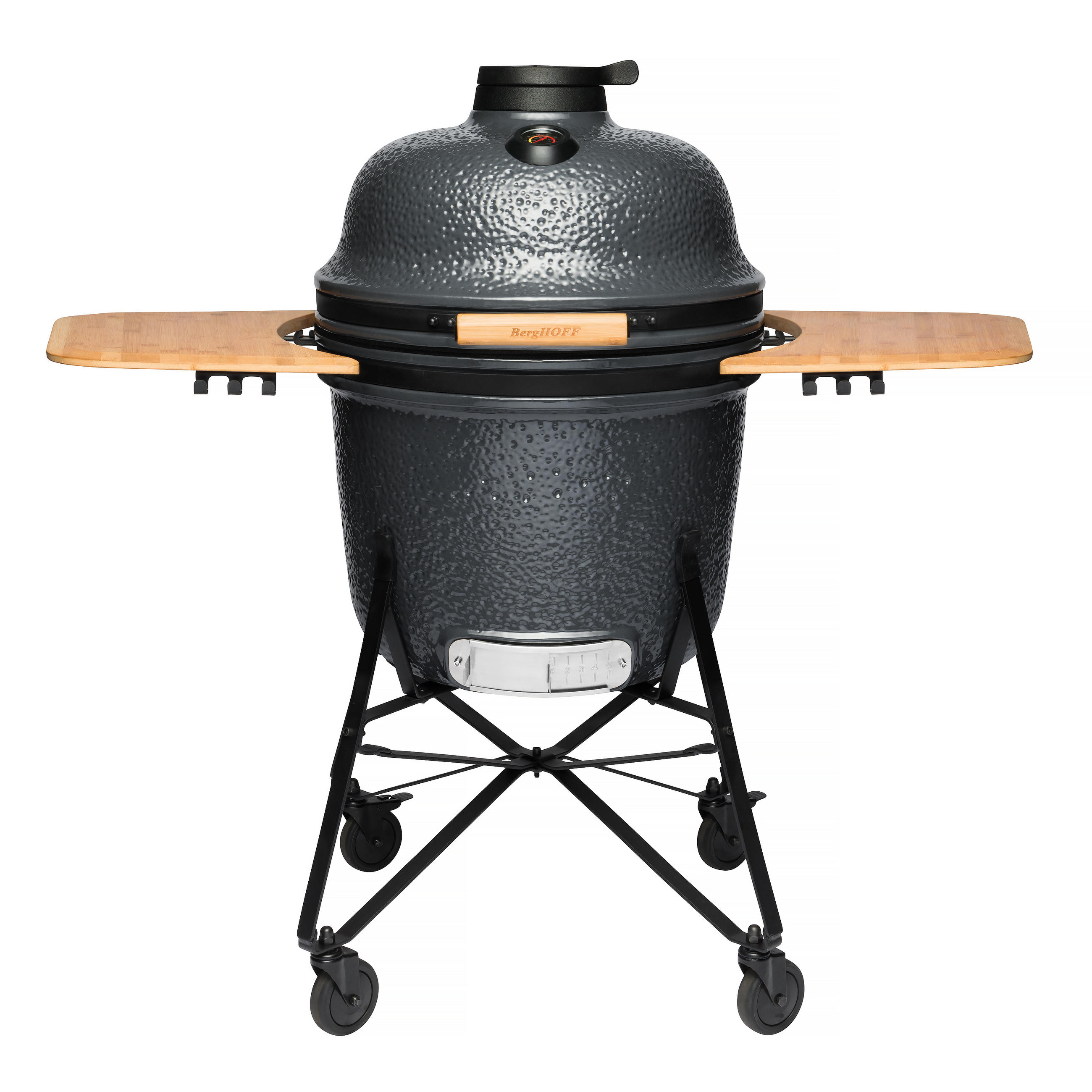 ŽAR NA OGLJE  KAMADO - temno siva, Trendi, kamen/kovina (135/120/85cm) - BergHOFF