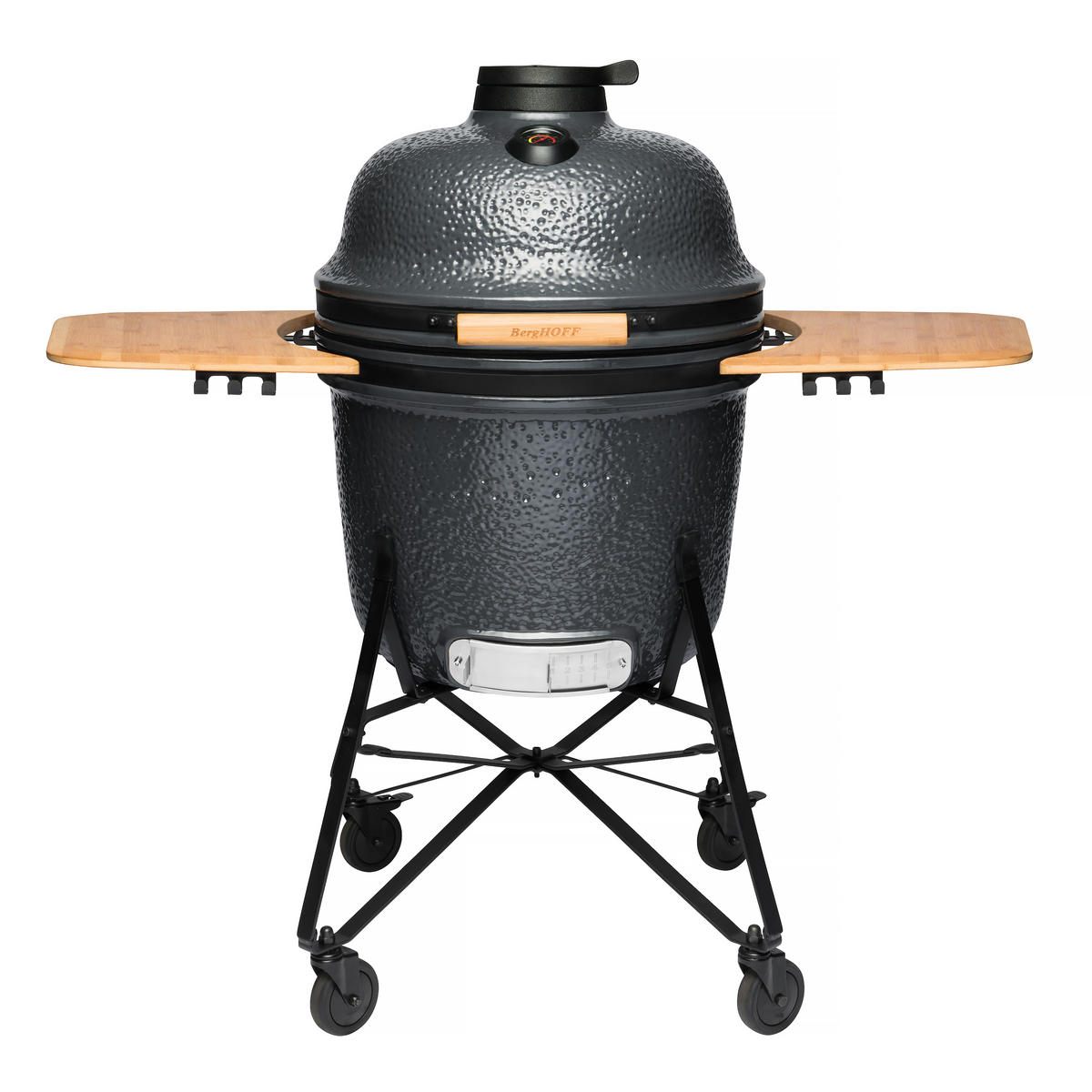 ŽAR NA OGLJE  KAMADO - temno siva, Trendi, kamen/kovina (135/120/85cm) - BergHOFF