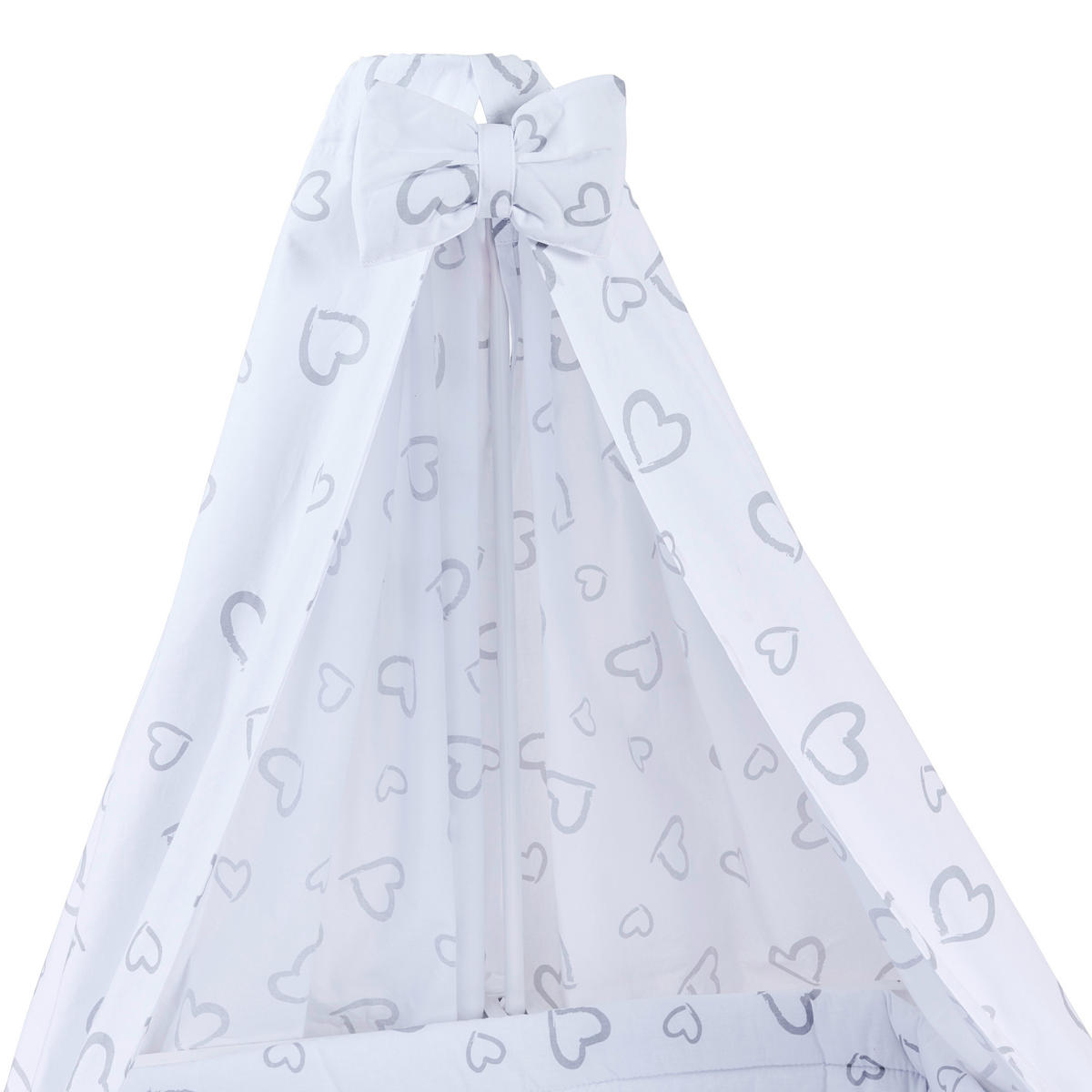 KOMPLET ZA DJEČJI KREVETIĆ   - bijela/siva, Lifestyle, tekstil/drvo (144,5/74,5/82cm) - My Baby Lou