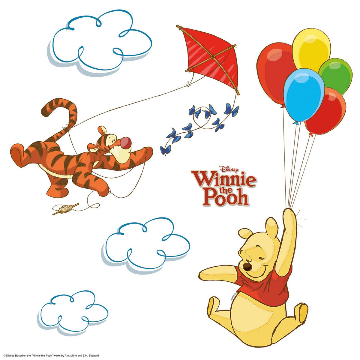FENSTERBILD Winnie The Pooh  - Multicolor, LIFESTYLE, Kunststoff (31/31cm) - Disney