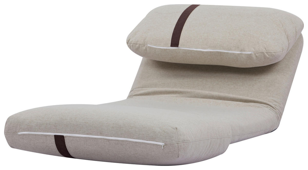 SCHLAFSESSEL  in Webstoff Dunkelbraun, Beige  - Dunkelbraun/Beige, Design, Textil (78/58/82cm) - Livetastic