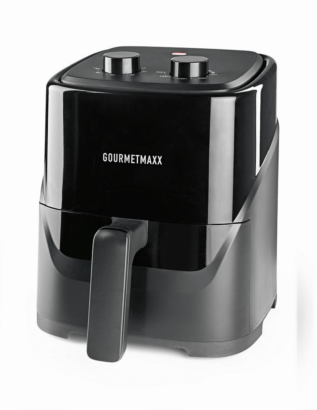 HEIßLUFTFRITTEUSE GOURMETmaxx 3,2 L  - Schwarz, Basics, Kunststoff (34,1/25,4/30cm) - GOURMETMAXX