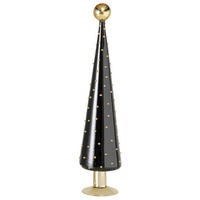 DEKOBAUM  - Goldfarben/Schwarz, Basics, Glas (12/48cm) - Boltze Home