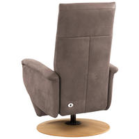 DREHSTUHL  in Mikrofaser Graubraun  - Eichefarben/Graubraun, Konventionell, Holz/Textil (75/112/82cm) - Sit & More