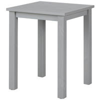 BEISTELLTISCH 45/45/55 cm Kiefer massiv Grau quadratisch  - Grau, Basics, Holz (45/45/55cm) - MID.YOU