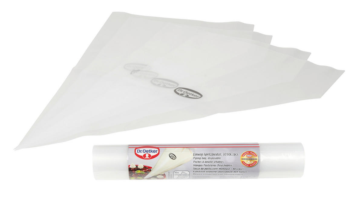 EINWEGSPRITZBEUTEL - Basics, Kunststoff (20/3/3cm) - Dr.Oetker