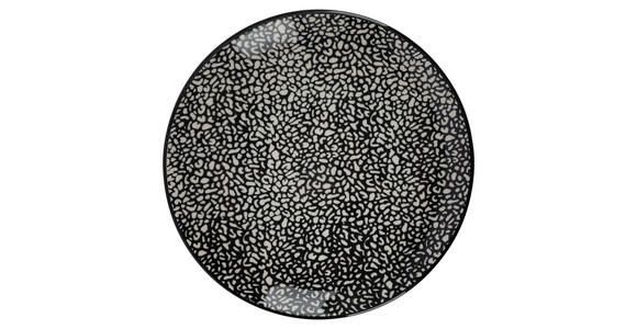 KOMBISERVICE Grau, Schwarz, Weiß 24-teilig 6 Personen  - Schwarz/Weiß, LIFESTYLE, Keramik - Novel