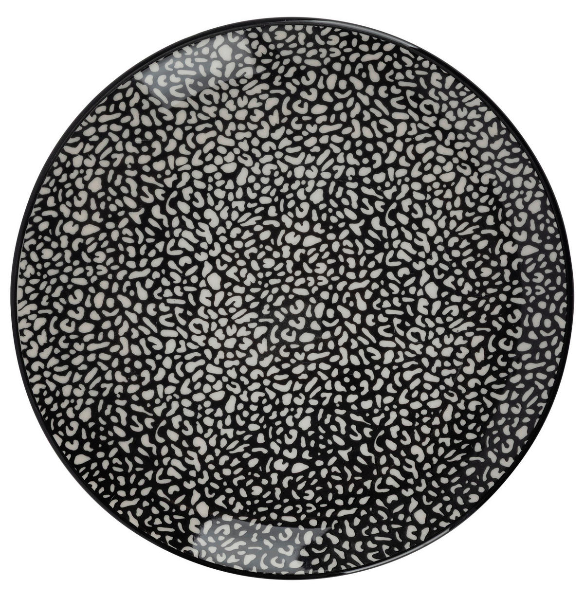 KOMBISERVICE 24-teilig  - Schwarz/Weiß, LIFESTYLE, Keramik - Novel