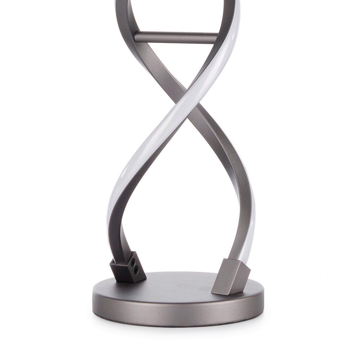 LED-TISCHLEUCHTE 5097 DNA 15/15/48.5 cm   - Titanfarben/Schwarz, Design, Kunststoff/Metall (15/15/48.5cm)