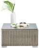 LOUNGEHOCKER Grau, Schwarz Aluminium  - Schwarz/Grau, Design, Kunststoff/Textil (71/34/71cm) - Ambia Garden