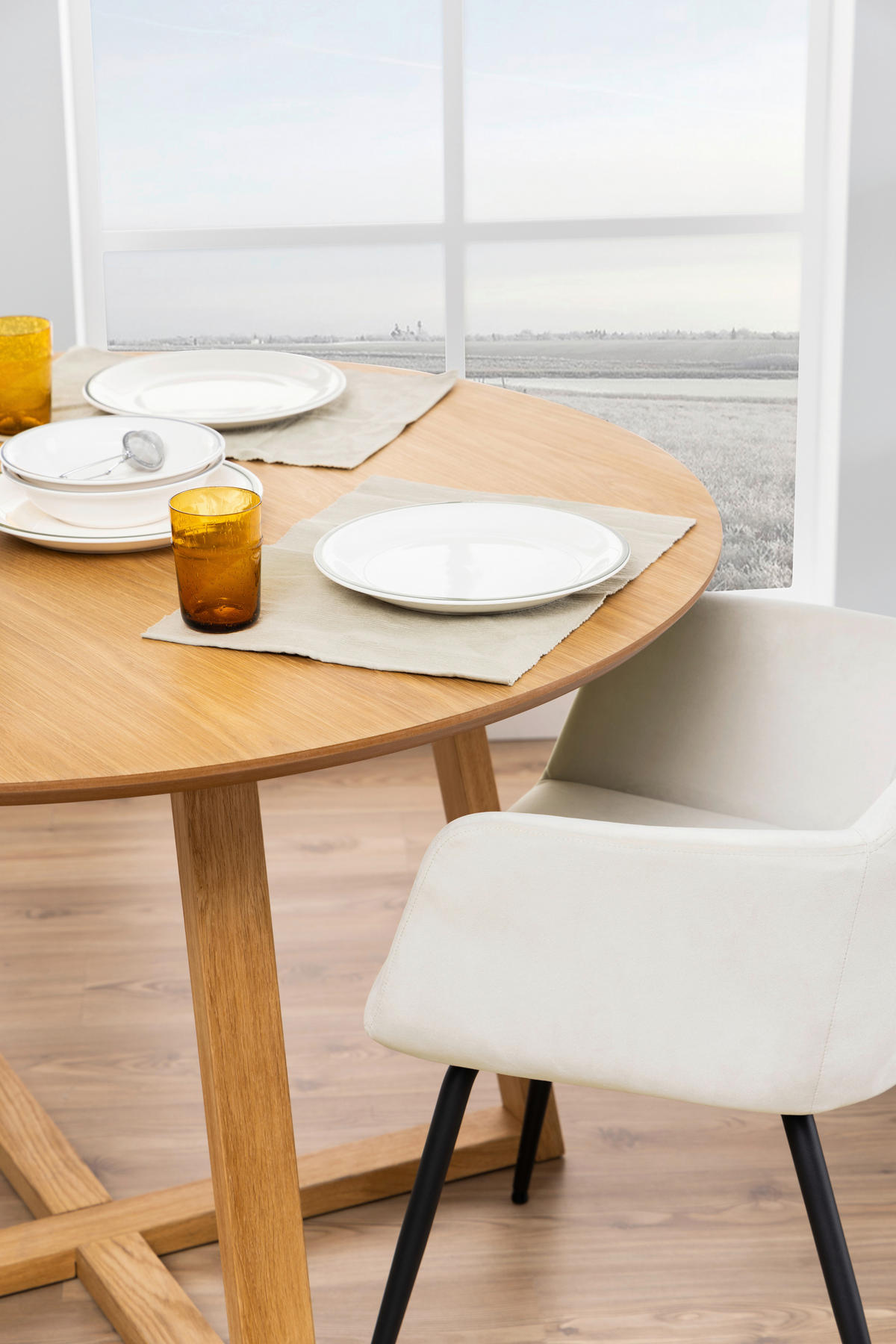 ESSTISCH in Holz, Holzwerkstoff  - Naturfarben, Modern, Holz/Holzwerkstoff (120/75cm) - MID.YOU