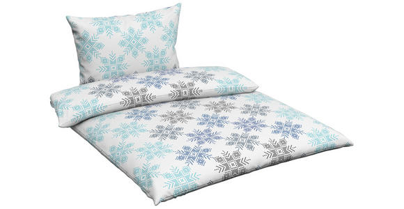 BETTWÄSCHE Flanell 160/210 cm - Weiß/Grau, KONVENTIONELL, Textil (160/210cm) - Esposa