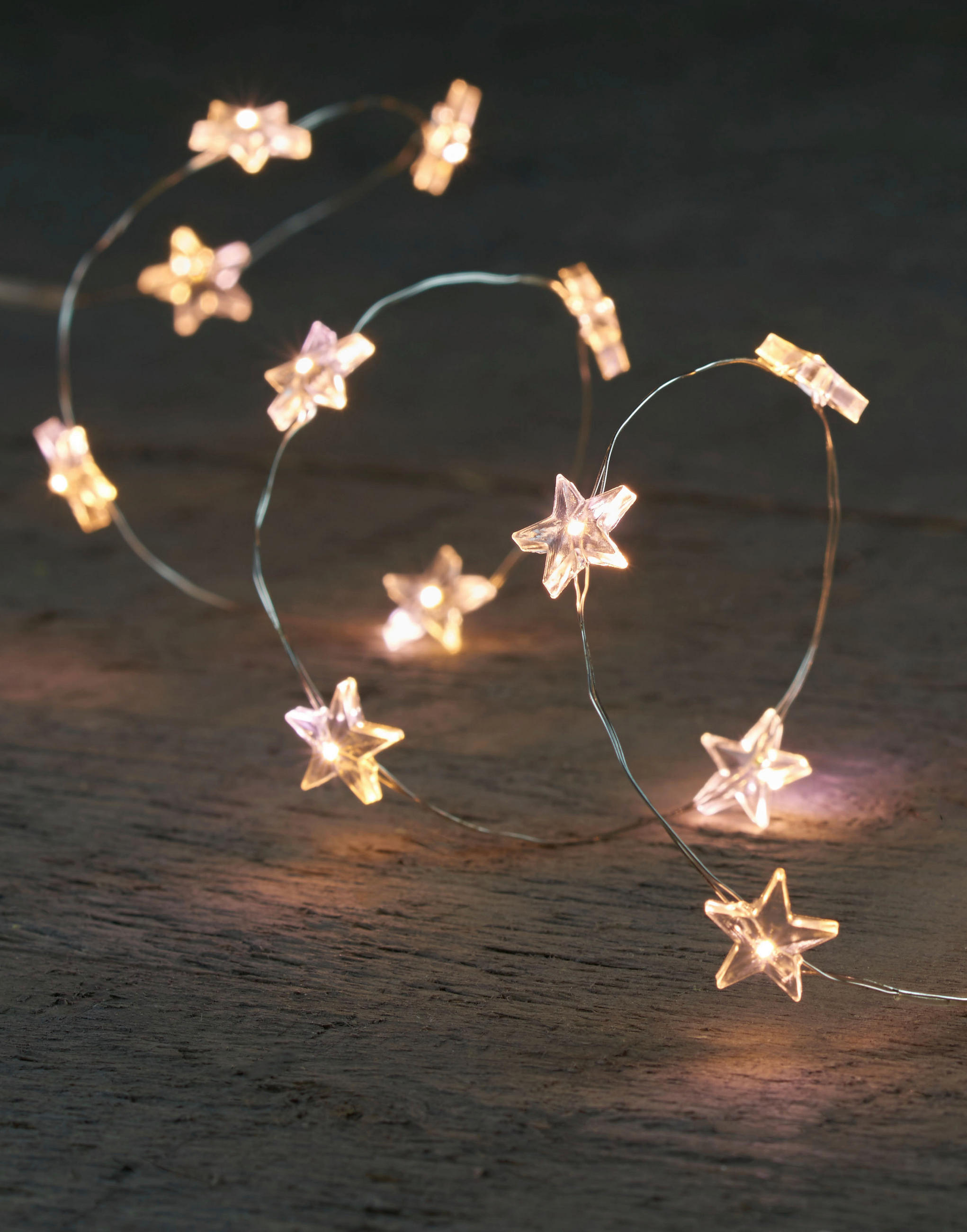 Lichterkette mit 20 LED´s 100 cm  - Silberfarben, Basics, Kunststoff/Metall (100cm) - X-Mas