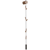 WANDGARDEROBE  in Kerneiche vollmassiv Anthrazit, Eichefarben  - Eichefarben/Anthrazit, Natur, Holz/Textil (12/197/30cm) - Valnatura