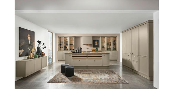 EINBAUKÜCHE - Greige, Design, Holzwerkstoff - Dieter Knoll