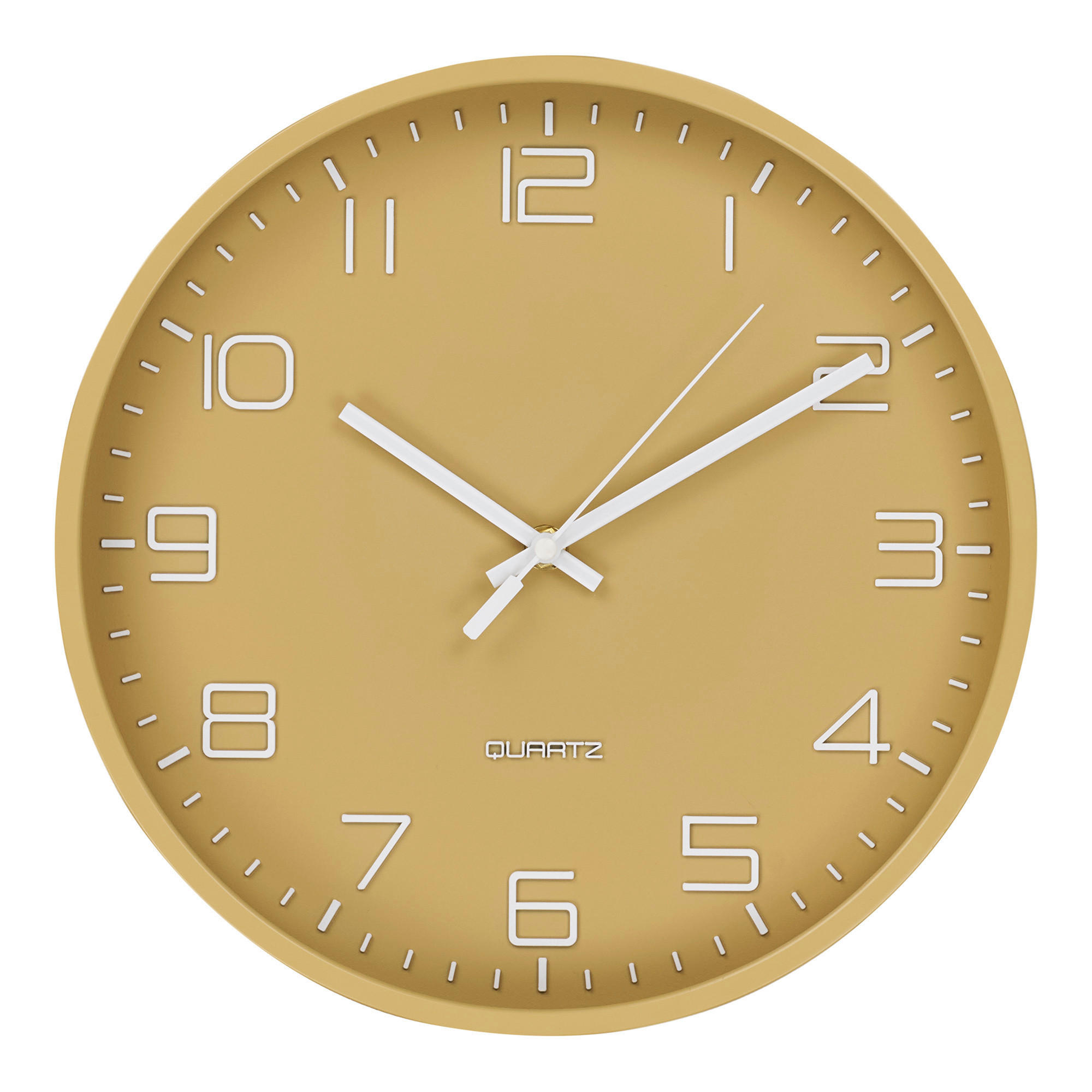 WANDUHR Currygelb 30/30/4 cm  - Currygelb, Basics, Glas/Kunststoff (30/30/4cm)