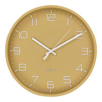 WANDUHR Currygelb 30/30/4 cm  - Currygelb, Basics, Glas/Kunststoff (30/30/4cm)