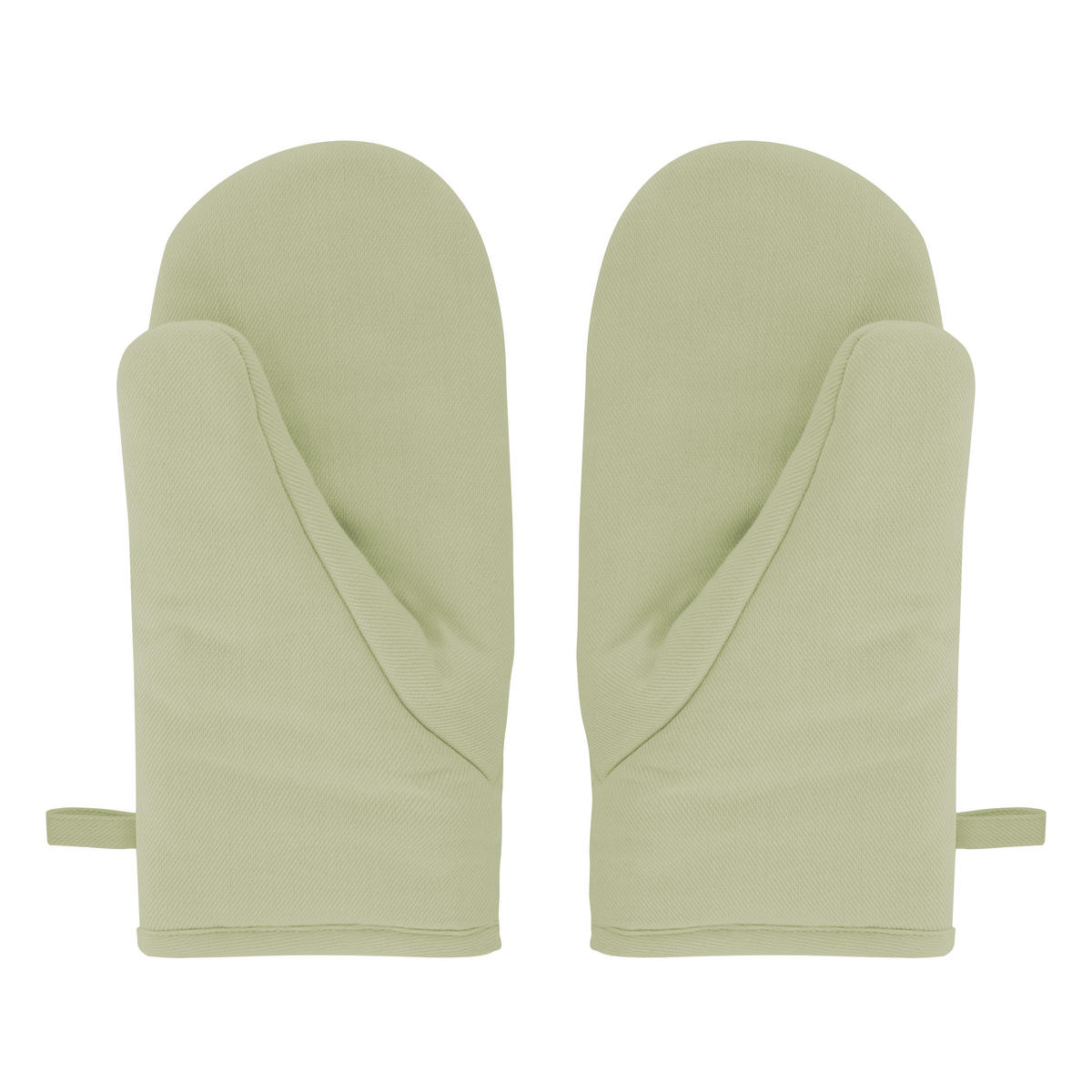 OFENHANDSCHUH Orange, Hellgrün, Beige  - Beige/Orange, Basics, Textil (29/14/3cm)