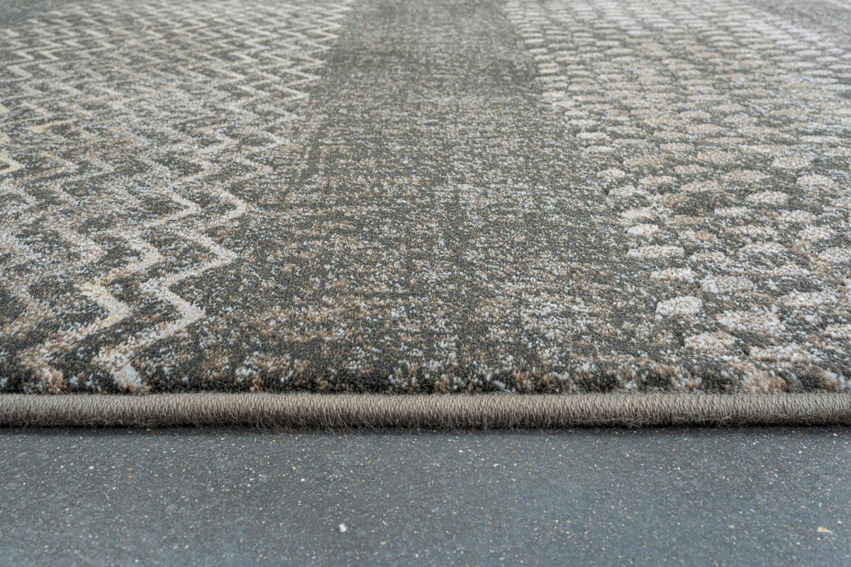 WEBTEPPICH 160/230 cm Argentum Anthrazit, Creme, Dunkelbraun  - Anthrazit/Dunkelbraun, KONVENTIONELL, Kunststoff/Textil (160/230cm) - Novel