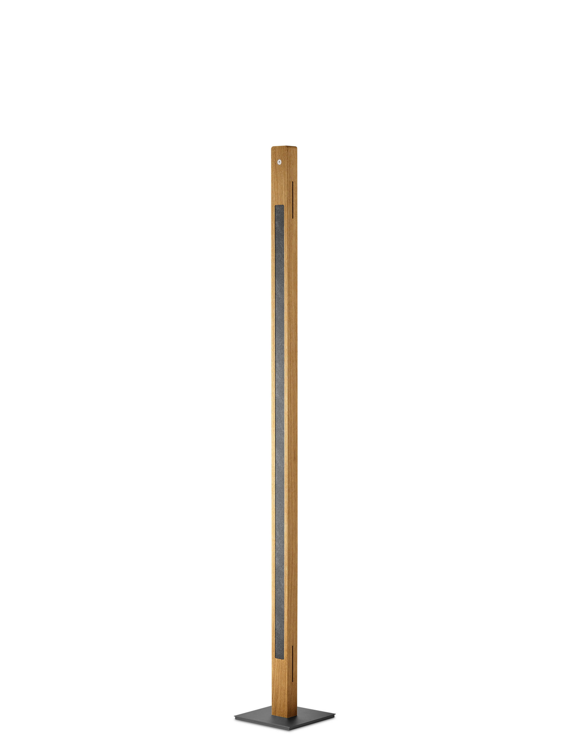 LED-STEHLEUCHTE - Schwarz/Braun, Basics, Holz/Kunststoff (21/21/161cm) - Herzblut