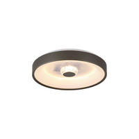 DECKENLEUCHTE Gianna 38,5/7,5 cm  - Weiß/Mokka, Design, Kunststoff/Metall (38,5/7,5cm)