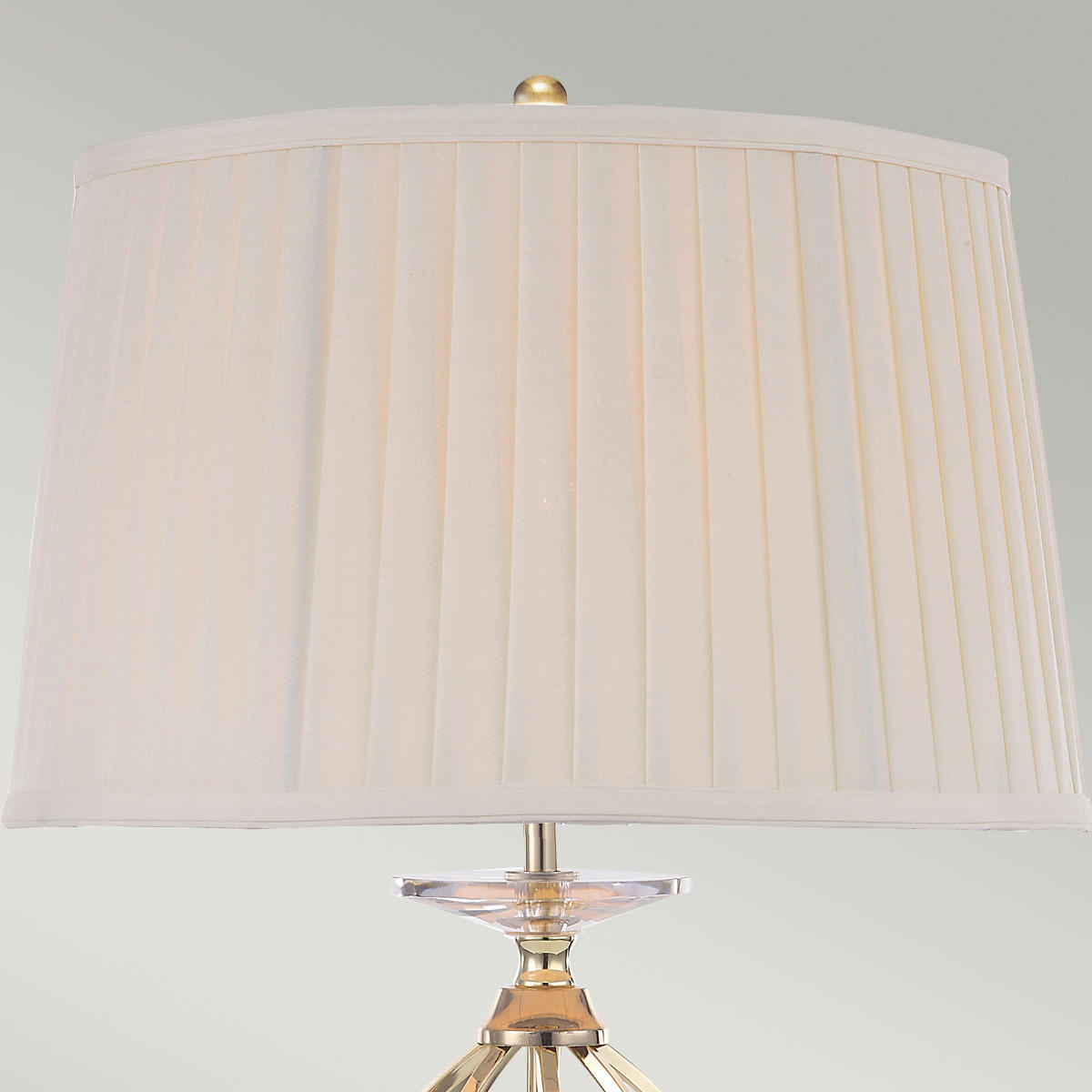 TISCHLEUCHTE - Messingfarben, Konventionell, Textil/Metall (36/58cm) - Elstead Lighting
