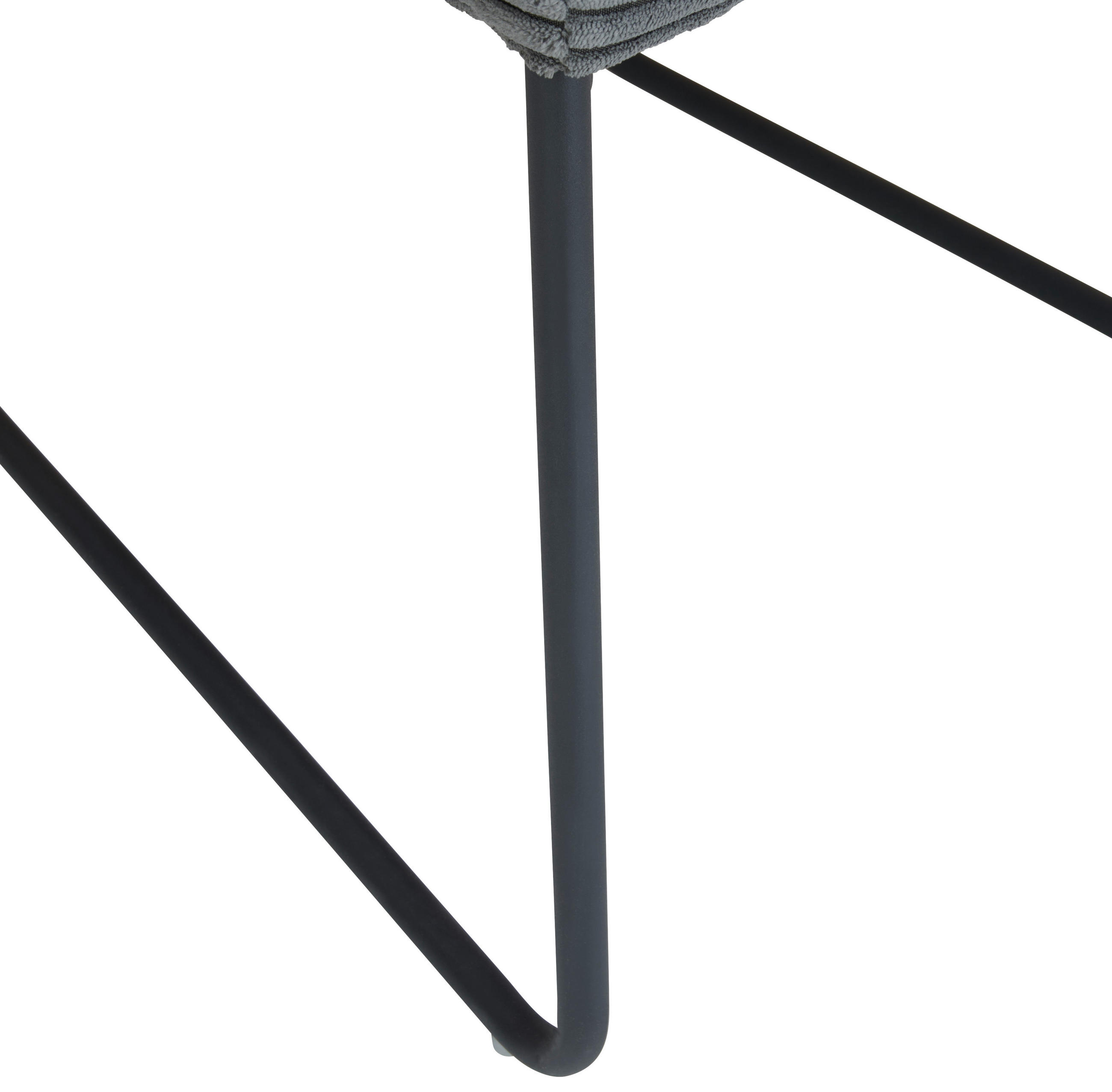 STUHL - Dunkelgrau/Schwarz, MODERN, Textil/Metall (48/62/87,5cm) - Livetastic