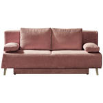 SCHLAFSOFA Spicy in Cord Rosa  - Rosa, MODERN, Textil/Metall (193/85/88cm) - Novel