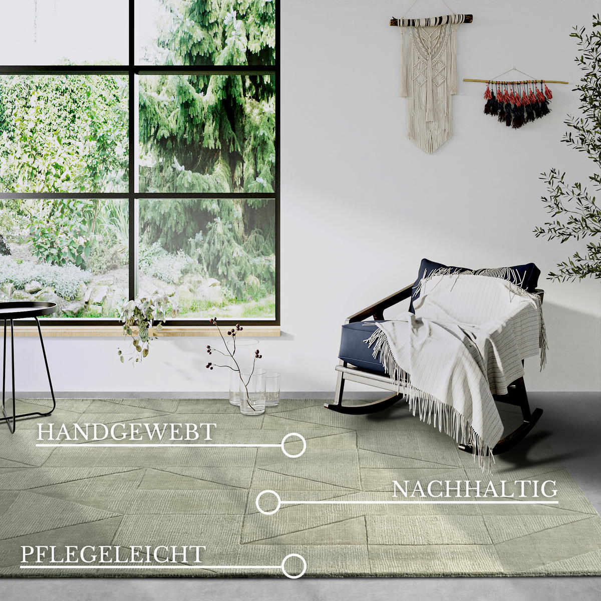 HANDWEBTEPPICH 120/170 cm Kollektion 1906 Grün  - Grün, Basics, Textil (120/170cm) - Villeroy & Boch