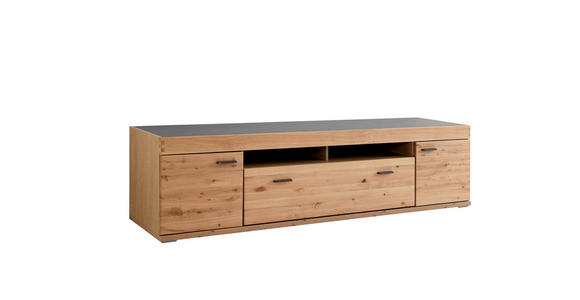 LOWBOARD 205/54/50 cm - Schieferfarben/Eichefarben, KONVENTIONELL, Holz/Holzwerkstoff (205/54/50cm) - Voleo