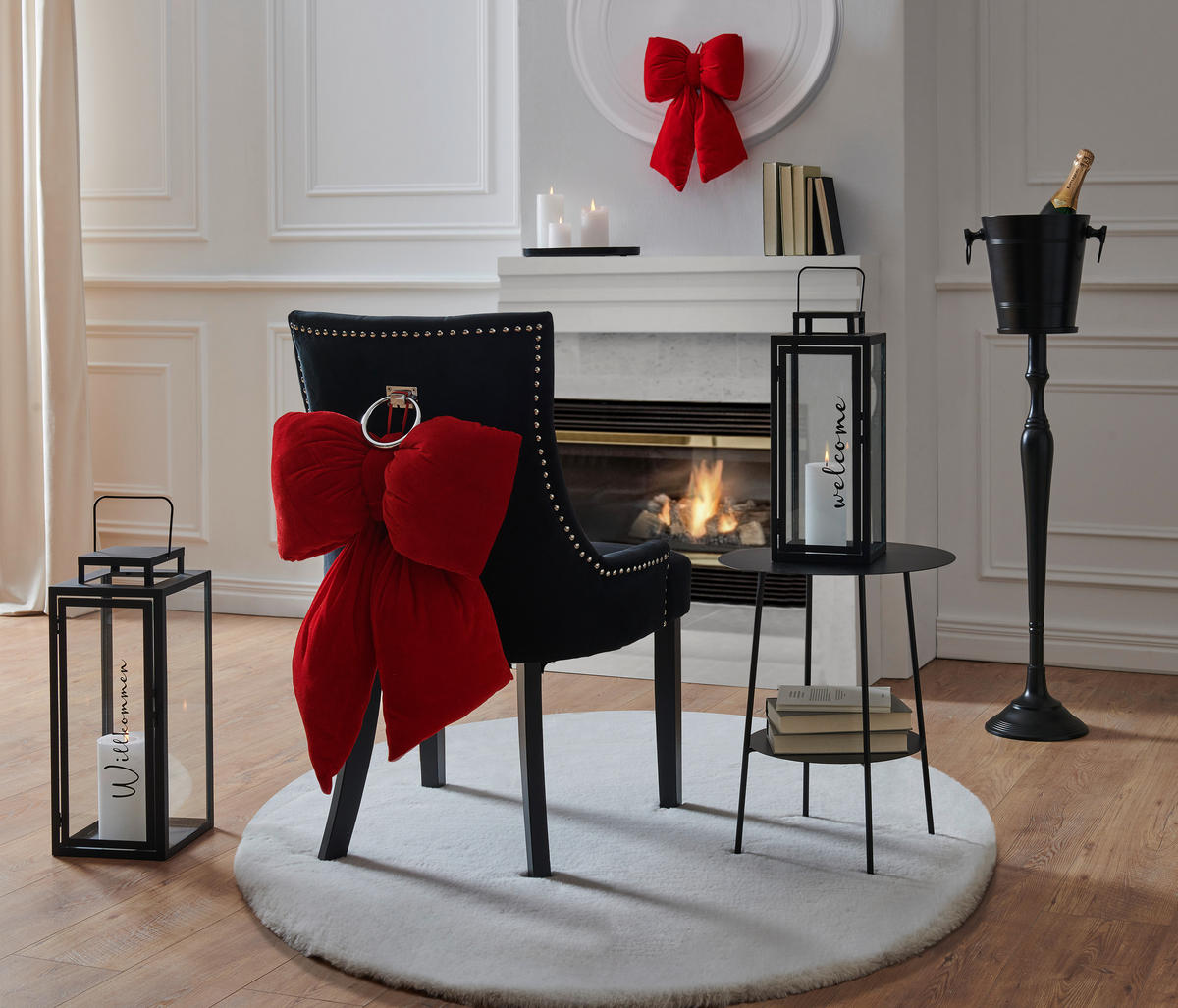 ODKLÁDACÍ STOLEK, černá - černá, Design, kov (40/50cm) - Ambia Home