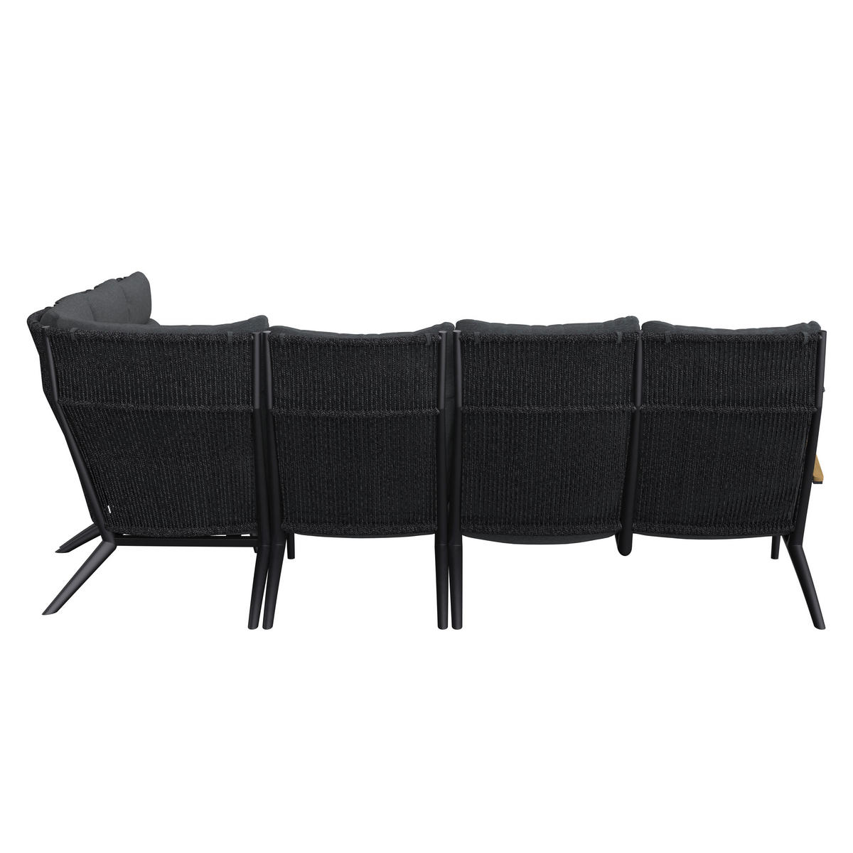 LOUNGE GARNITURA  antracit   - tamno siva/antracit, Design, drvo/metal (280/220cm) - Amatio