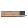 WANDBOARD in 120/25/23 cm Dunkelgrau, Eiche Artisan - Dunkelgrau/Eiche Artisan, Design, Holzwerkstoff (120/25/23cm) - Carryhome