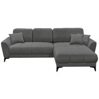 ECKSOFA in Webstoff Anthrazit  - Anthrazit/Schwarz, Konventionell, Kunststoff/Textil (281/189cm) - Carryhome