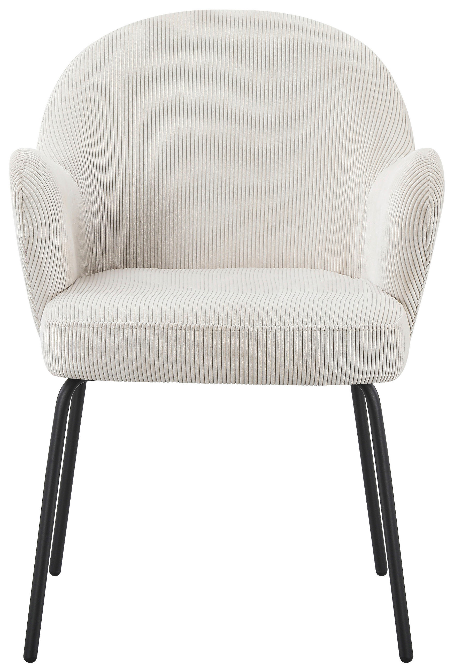 STOLICA S NASLONOM ZA RUKE  crna, bež  metal, tekstil      - bež/crna, Moderno, metal/tekstil (58/82/63cm) - Livetastic