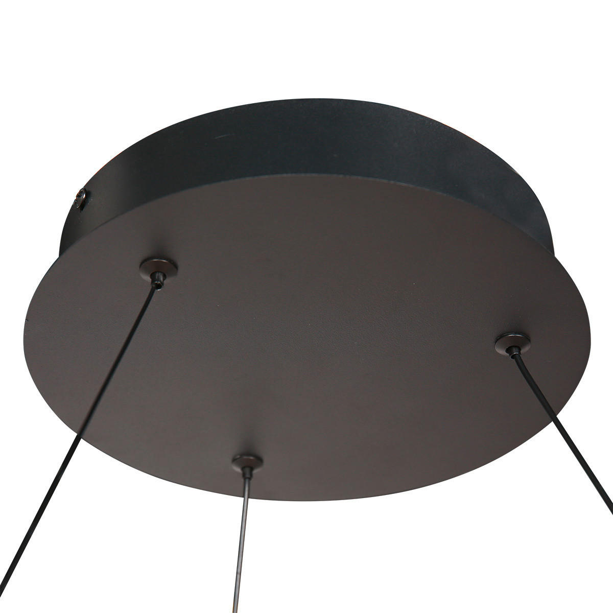 PENDELLEUCHTE Ringlux 100/190 cm   - Schwarz/Weiß, Basics, Kunststoff/Metall (100/190cm)