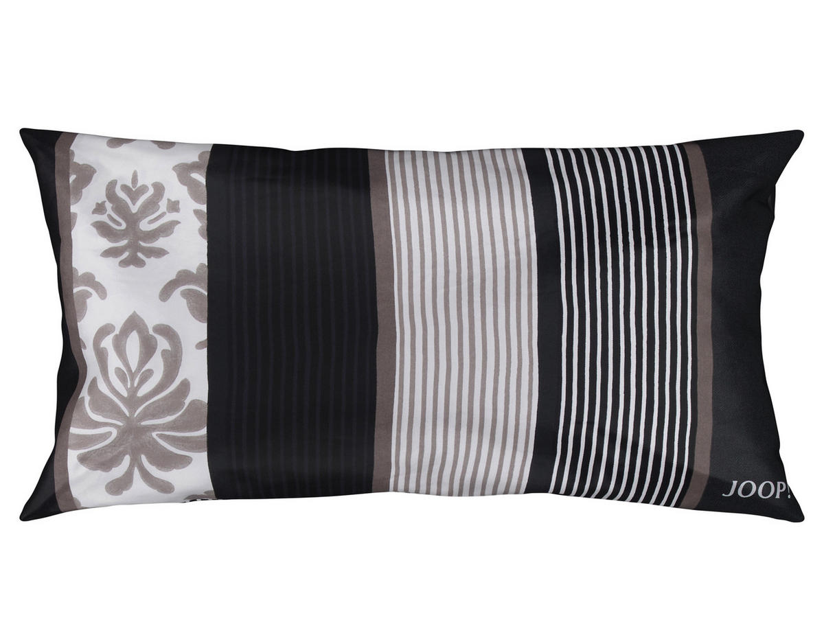 BETTWÄSCHE Ornament Stripe Makosatin 140/200 cm  - Schwarz/Weiß, Design, Naturmaterialien/Textil (140/200cm) - Joop!