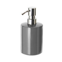 Dozator De Săpun ceramică  - culoare crom/gri, Basics, ceramică (7,6/15,5/7,6cm) - Sadena