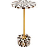 BEISTELLTISCH in Metall, Kunststoff, Holzwerkstoff 25/25/50 cm  - Dunkelbraun/Goldfarben, Design, Holzwerkstoff/Kunststoff (25/25/50cm) - Ambia Home