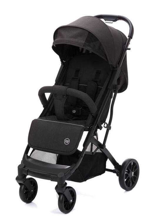 BUGGY Styler Elite  - Schwarz, Basics, Textil/Metall (105/70/51cm) - Fillikid