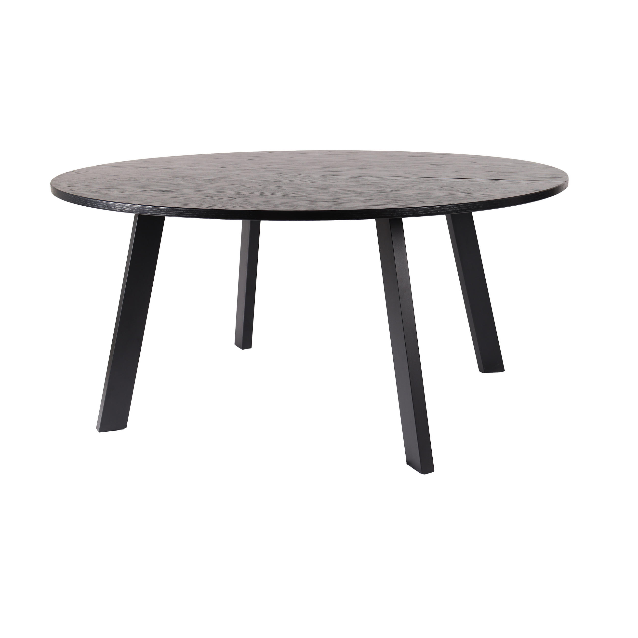 MATBORD 155/155/75 cm delar i massivt trä  trä svart  - svart, Modern, metall/trä (155/155/75cm) - Niels Andersson