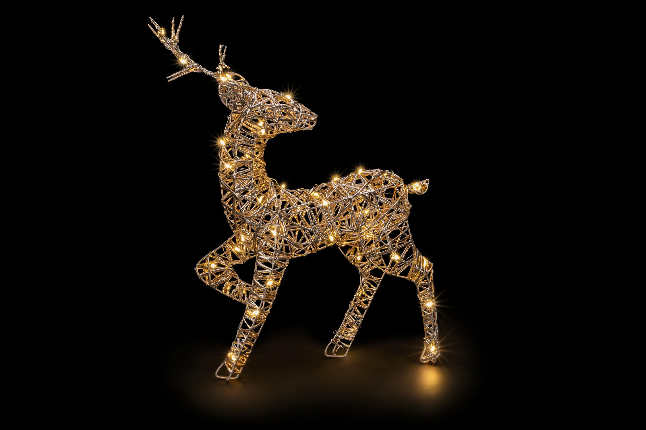 LED-DEKOLEUCHTE - Goldfarben, Basics, Kunststoff (32/10/47cm)