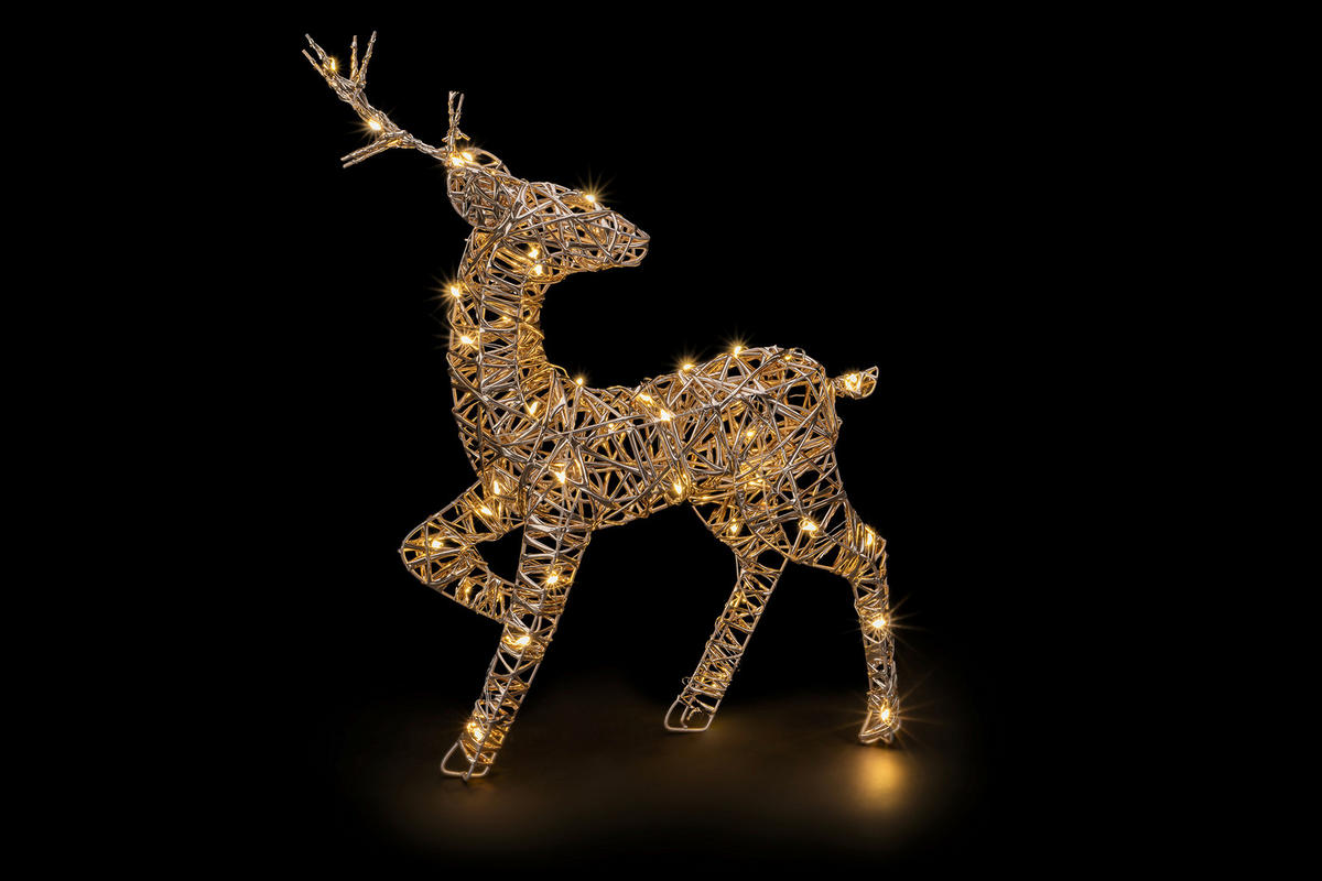 LED-DEKOLEUCHTE - Goldfarben, Basics, Kunststoff (32/10/47cm)