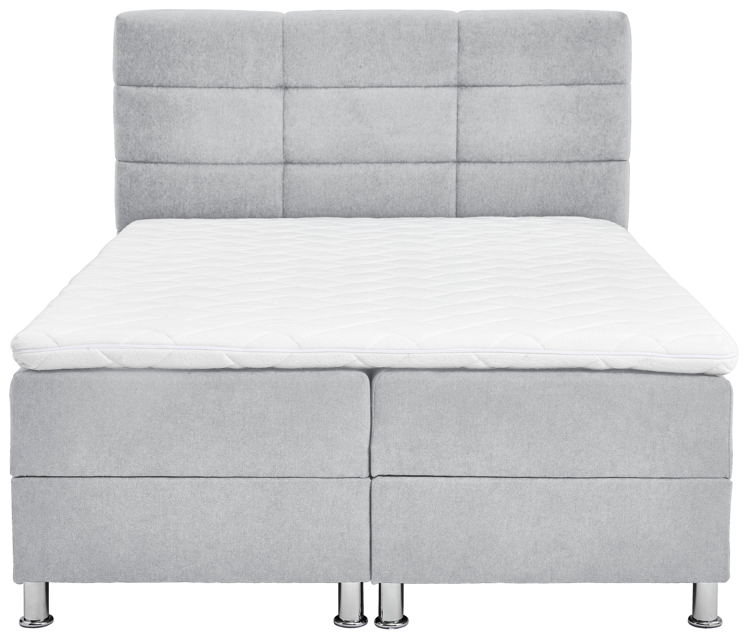 Thumbnail - Carryhome Boxbett, Greige, Textil, H2, 7-Zonen, Höhe ca. 20 cm, 140x200 cm, Topper durchgehend, in verschiedenen Größen ...