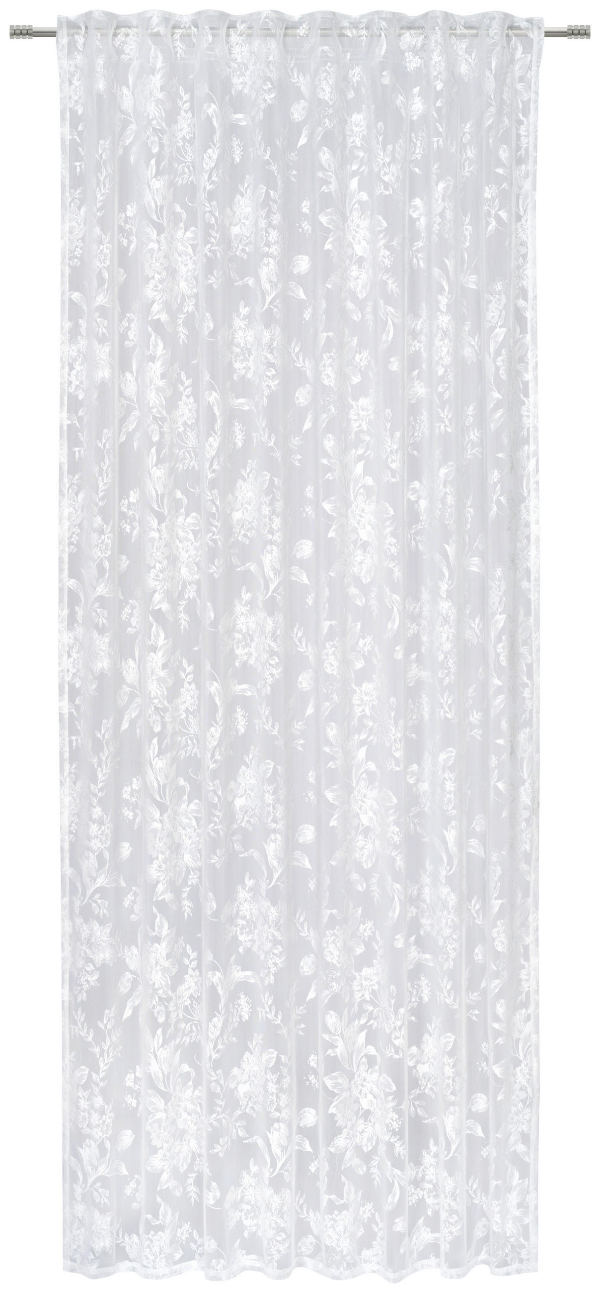 FERTIGVORHANG  transparent   135/245 cm  - Weiß, Natur, Textil (135/245cm) - Esposa