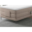 BOXSPRINGBETT 100/200 cm  in Hellbraun  - Hellbraun/Schwarz, Natur, Textil/Metall (100/200cm) - Esposa