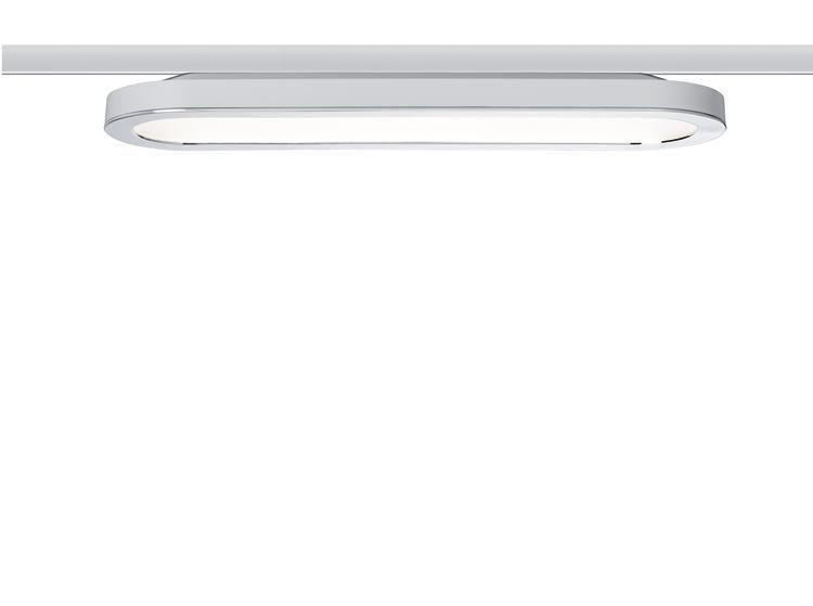 SCHIENENSYSTEM-STRAHLER URail 38/3,5/11 cm - Chromfarben/Weiß, Design, Kunststoff/Metall (38/3,5/11cm) - Paulmann