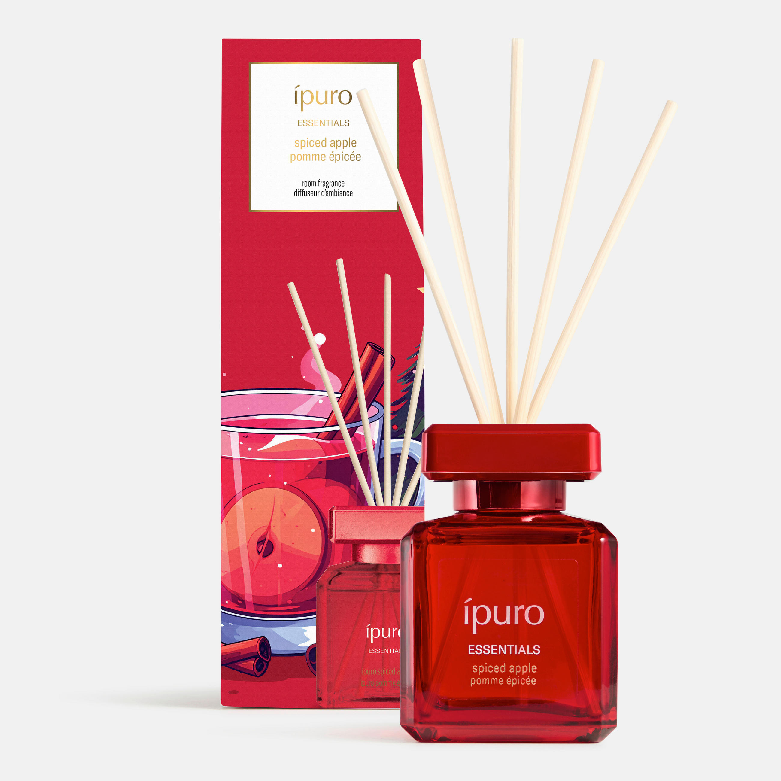 RAUMDUFT  - Dunkelrosa, Basics, Glas (100ml) - Ipuro