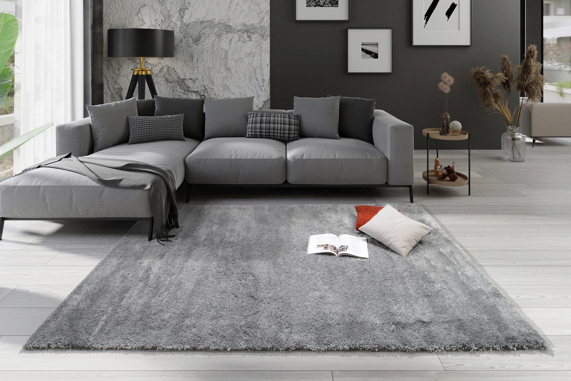 HOCHFLORTEPPICH 140/200 cm Grau  - Grau, Design, Textil (140/200cm) - Musterring